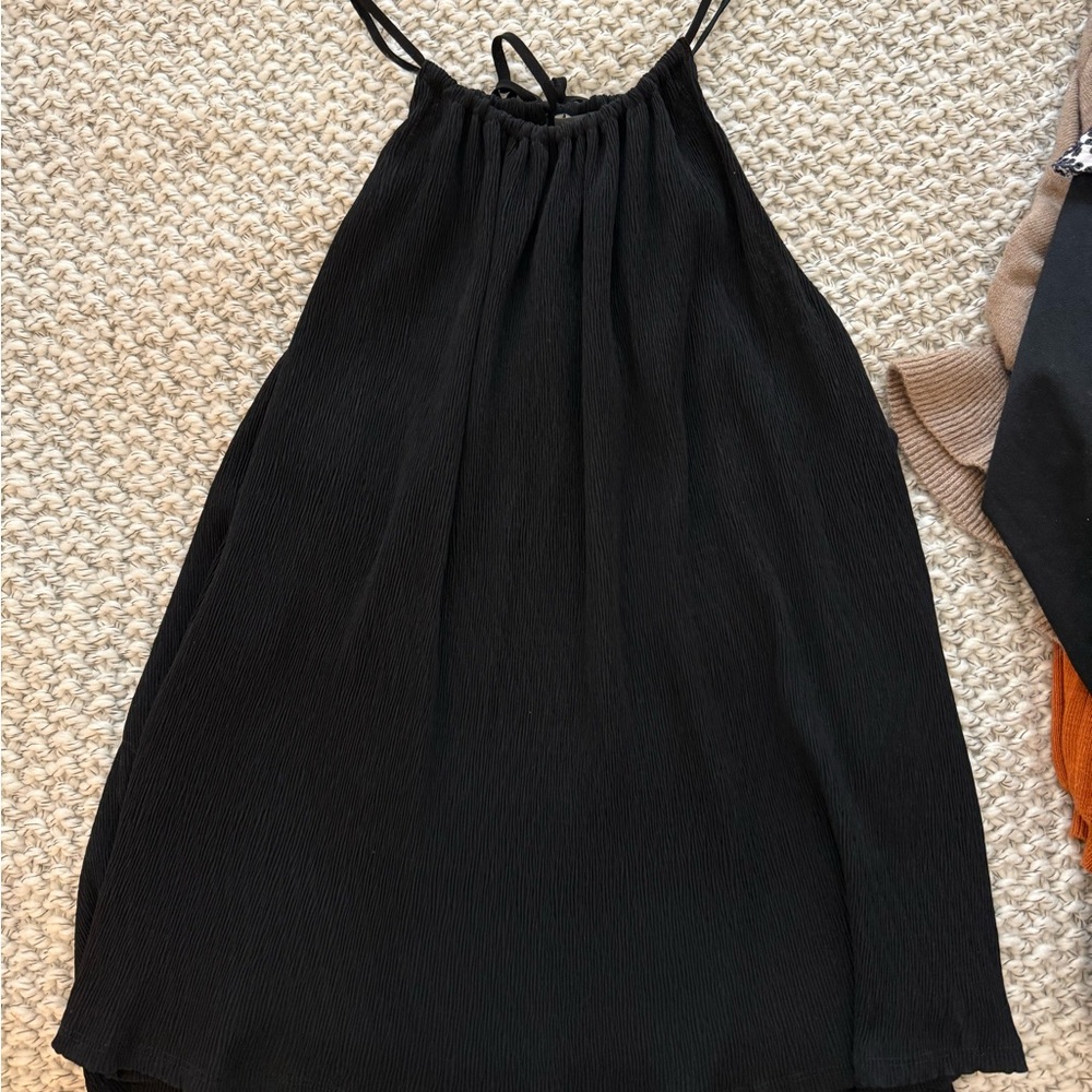 Black Halter Top